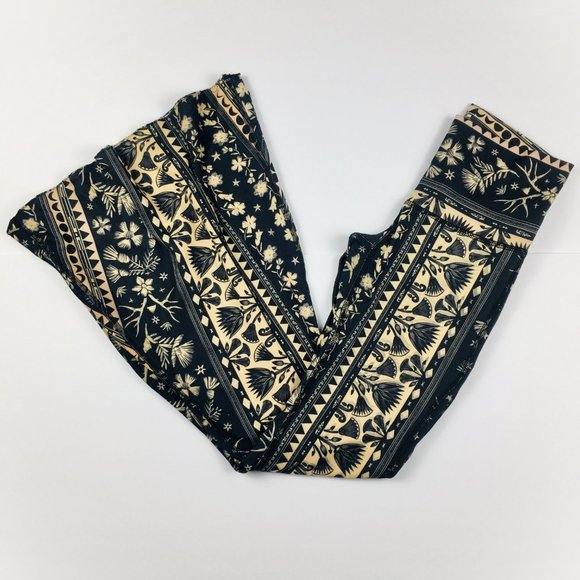 *SOLD* Teeki Moon Flower Bell Bottom Pants - Picture 3 of 8